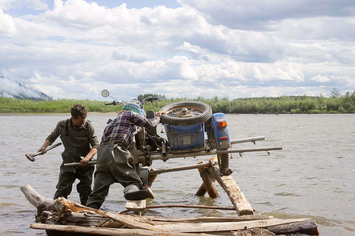 kolyma river - wharf